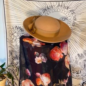 Vintage 1980s Toucan Camel Wool Sun Hat